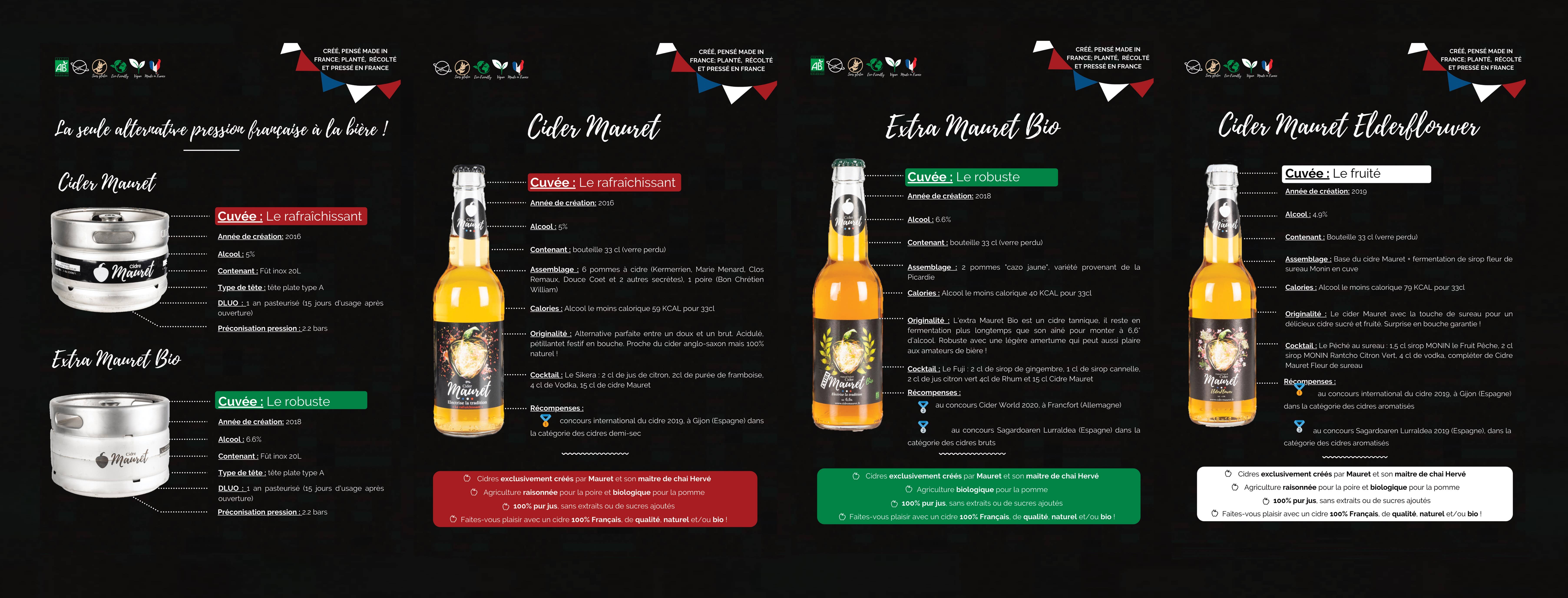 CIDER MAURET - Vendita all'ingrosso Aperitivo/Cocktail analcolico - Sidro Mauret Rinfrescante2