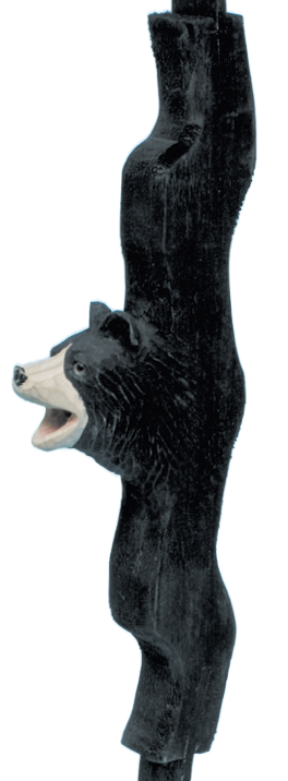 Pawnee Bill’s – wholesale Träleksak - Barn – Handgjord träbåge med pil som skjuts genom munnen - djurmotiv0