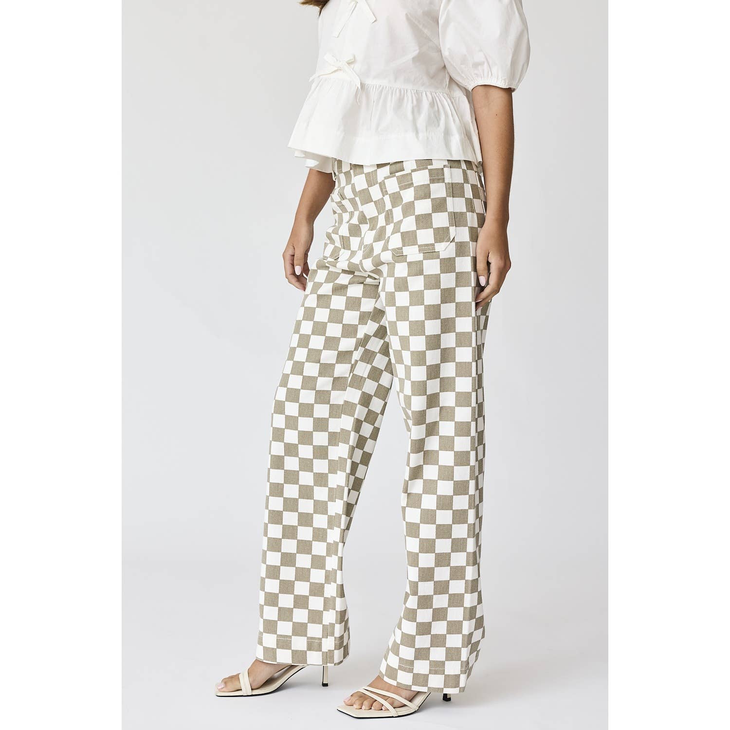 Apolline - Wholesale Pants - Women's - Demi Checkered Bottoms w Elastic Band18