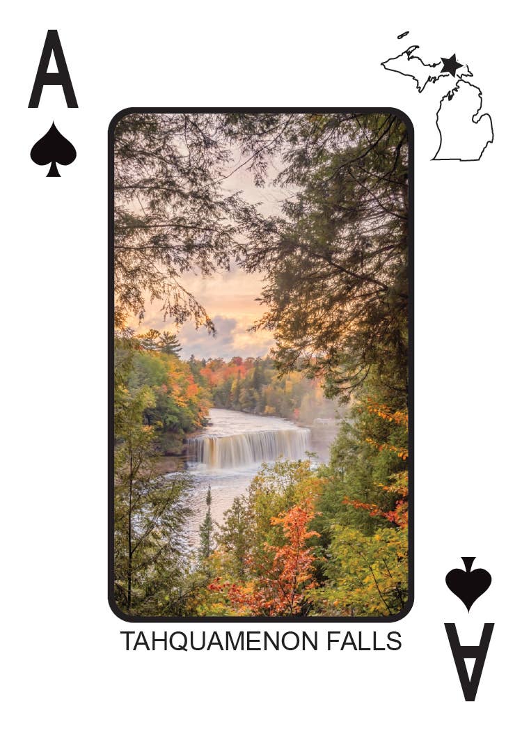 Phil Stagg Photography - Wholesale Playing Cards - WATERFALLS OF MICHIGAN - Playing Cards - Euchre Friendly15