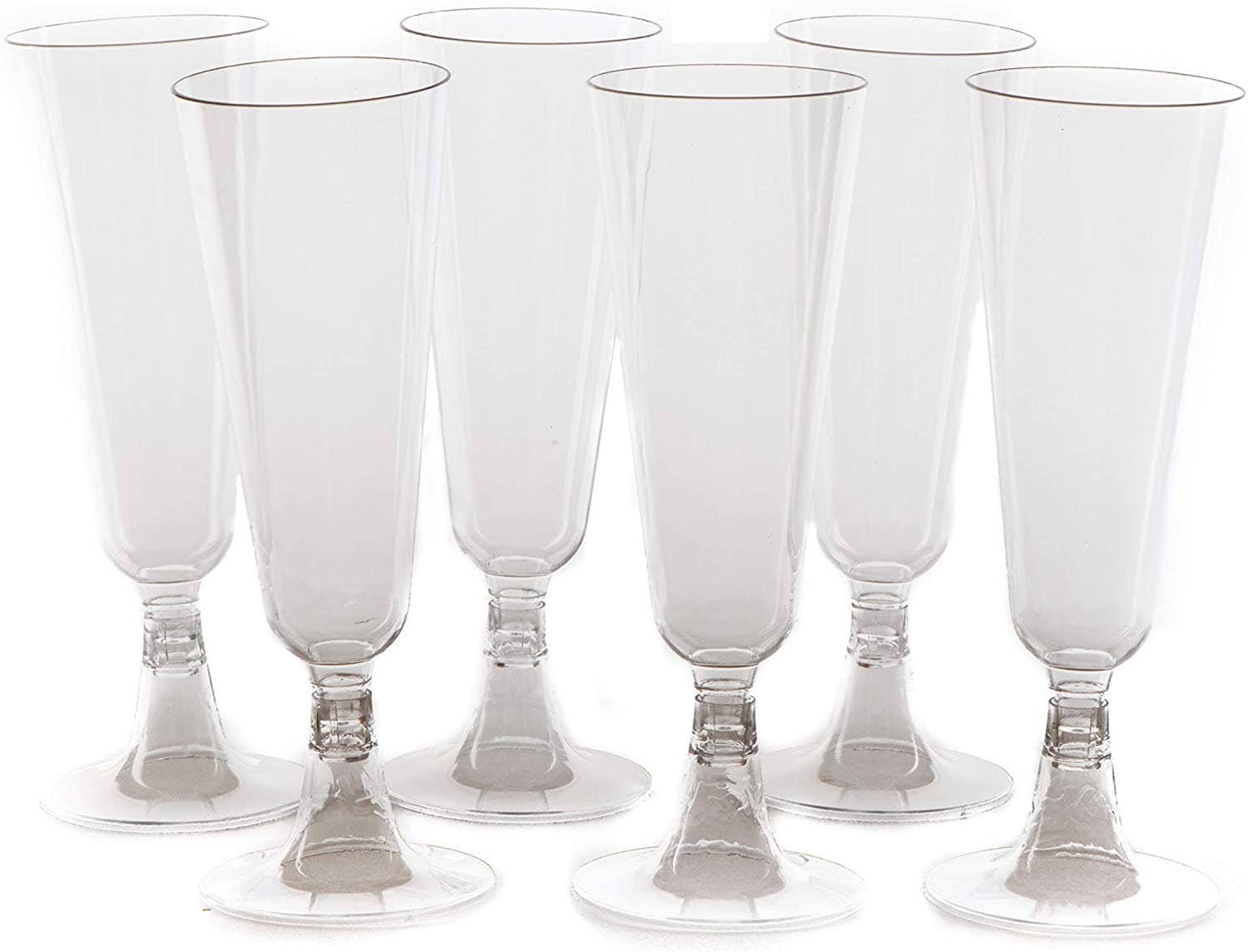 EcoQuality - Vente Flûtes de champagne - Flûtes à champagne en plastique jetables 150 ml2