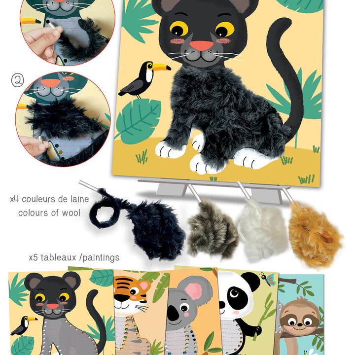 Créa Lign' - Wholesale Toy Set - Kids - “Sweetness of the Tropics” lacing yarn1