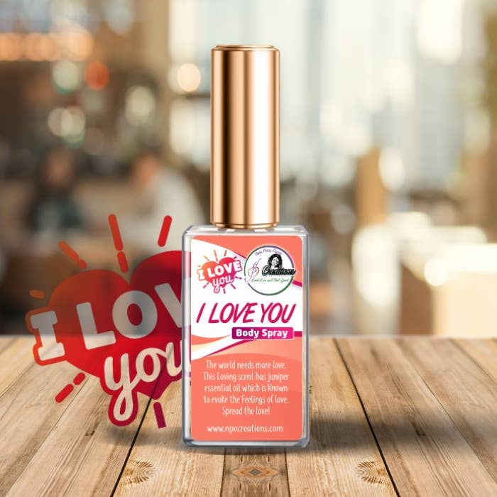 I Love You Body Spray for wholesale by NPO Creations