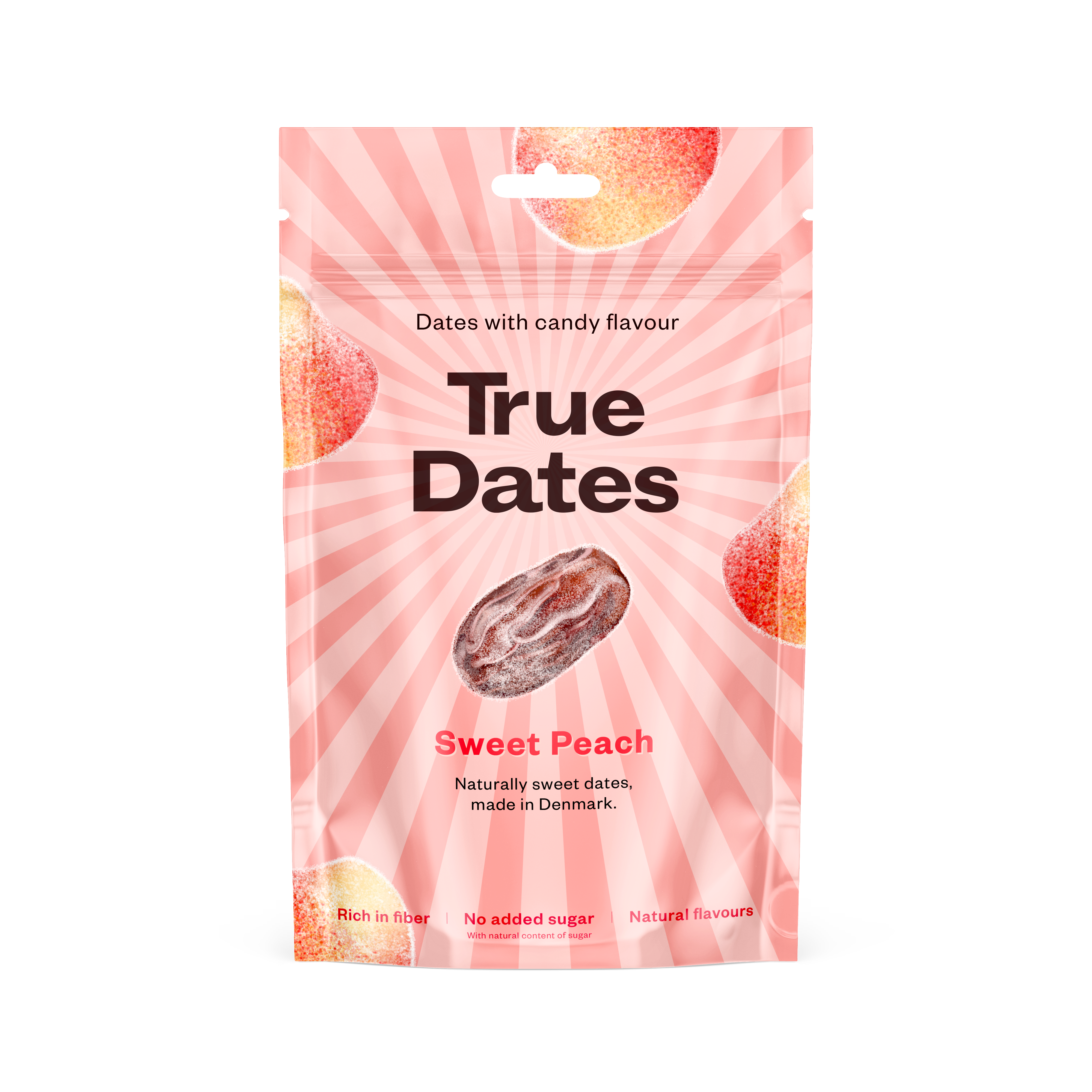 Gourmandise – wholesale Torkad frukt – Smaksatta dadlar True Dates Sweet Peach, hälsosamt sött alternativ0