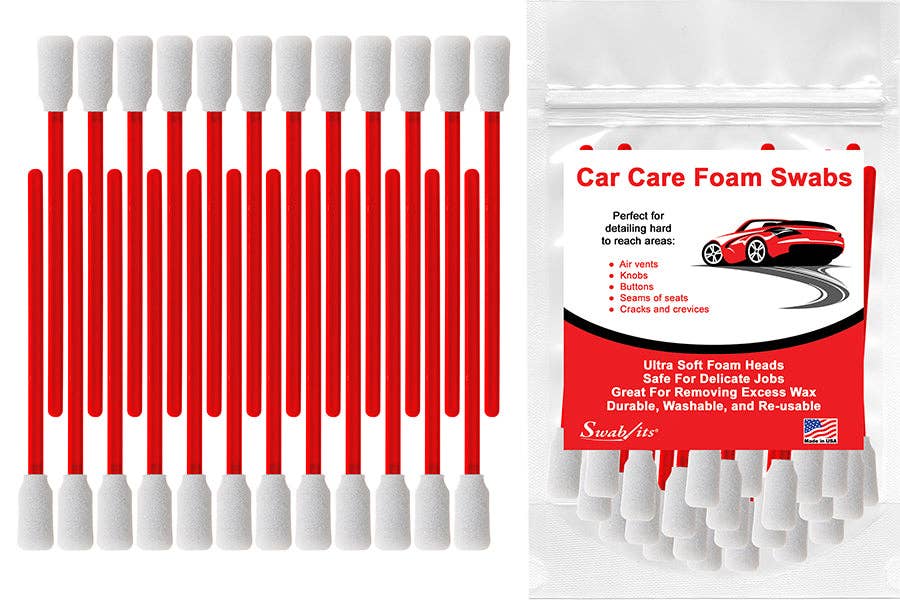 Swab-its - Wholesale Car Freshener - Unisex - Swab-its® 24-piece Package of Auto Detailing Car Care Foam Swabs: 87-79041