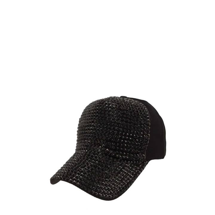 anbfashion - Wholesale Baseball Cap - Women's - METAL FEEL STUDDED BASEBALL CAP CH5079-4