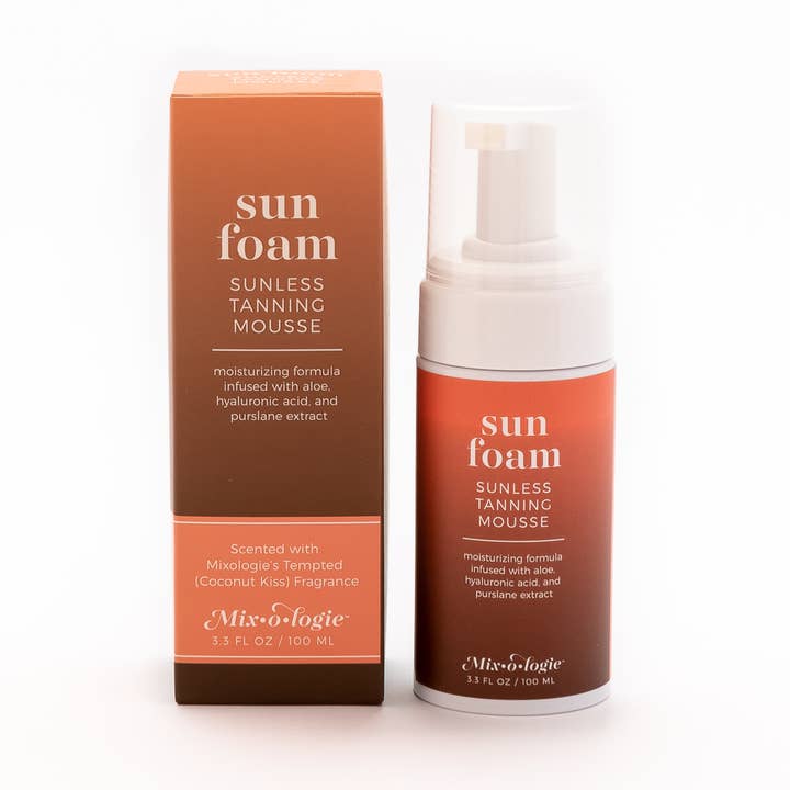 SunFoam Tanning Mousse Self Tanner for wholesale by Mixologie
