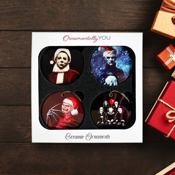 OrnamentallyYou - Wholesale Ornament Set - Horror Movie Ornament Bundle