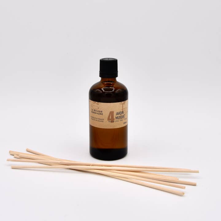 LA BOUGIE HERBIVORE - Wholesale Reed Diffuser - Diffuser No. 4 JARDIN MUSQUE - Lotus Flower + Musk + Oran