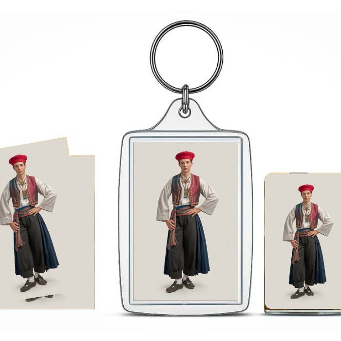 AB Crystal Collection - Wholesale Keychain - Unisex - Catalan Traditional Outfit Souvenir Gift – Spain Folk 1