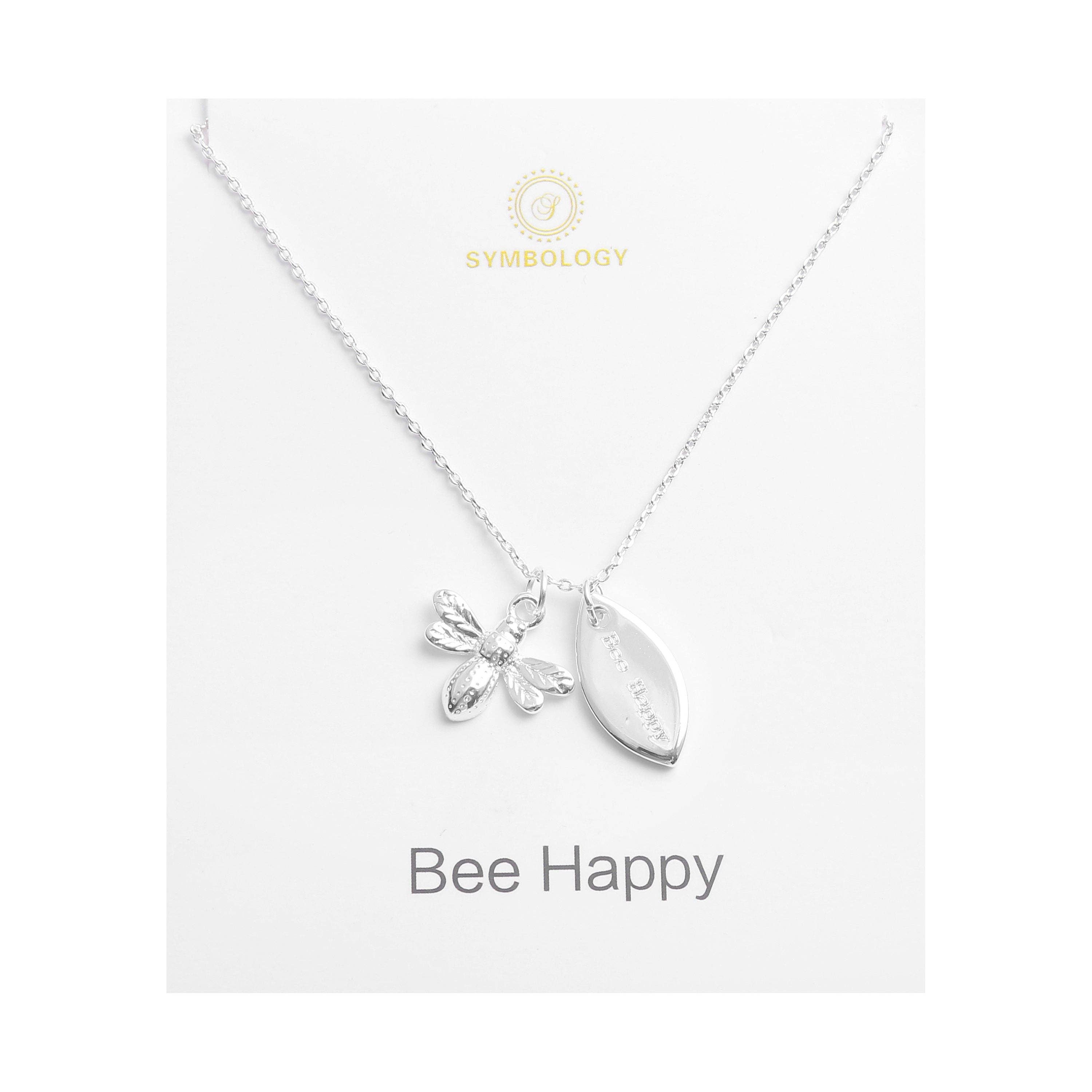 SYMBOLOGY JEWELLERY - Wholesale Pendant/Charm Necklace - Bee happy Necklace