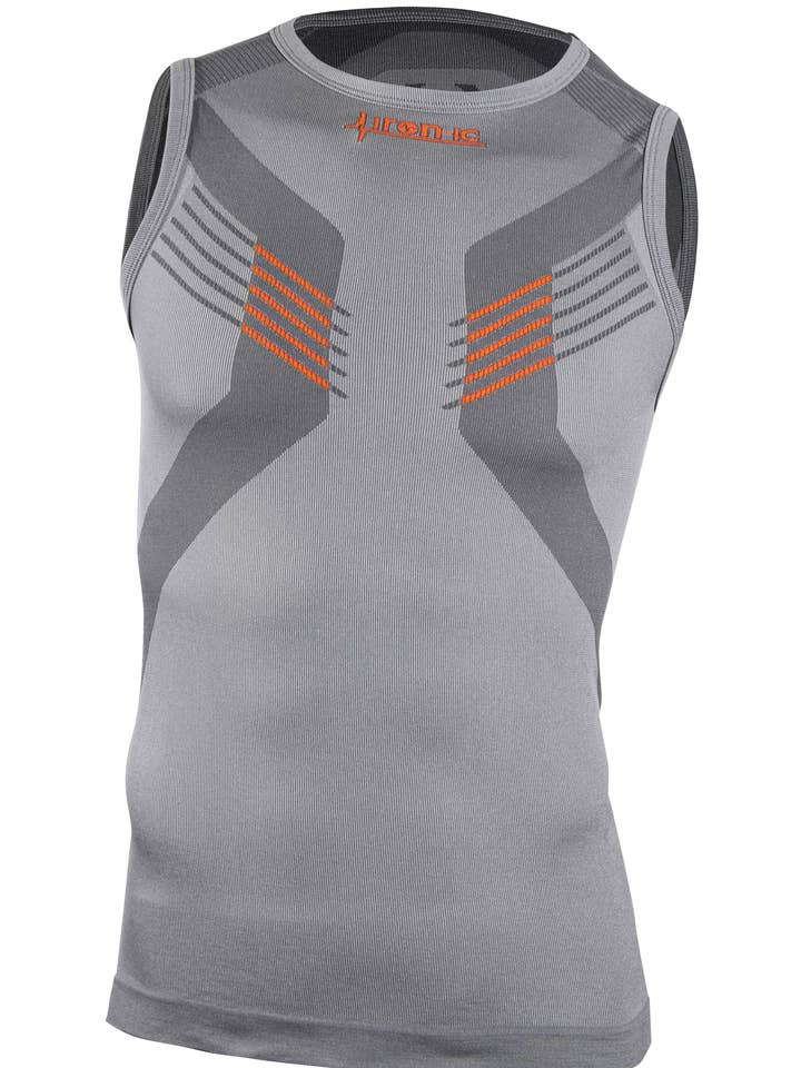 MAN IRN 5.0 prf lt mouwloos jack zilver/grijs voor wholesale door Iron-Ic