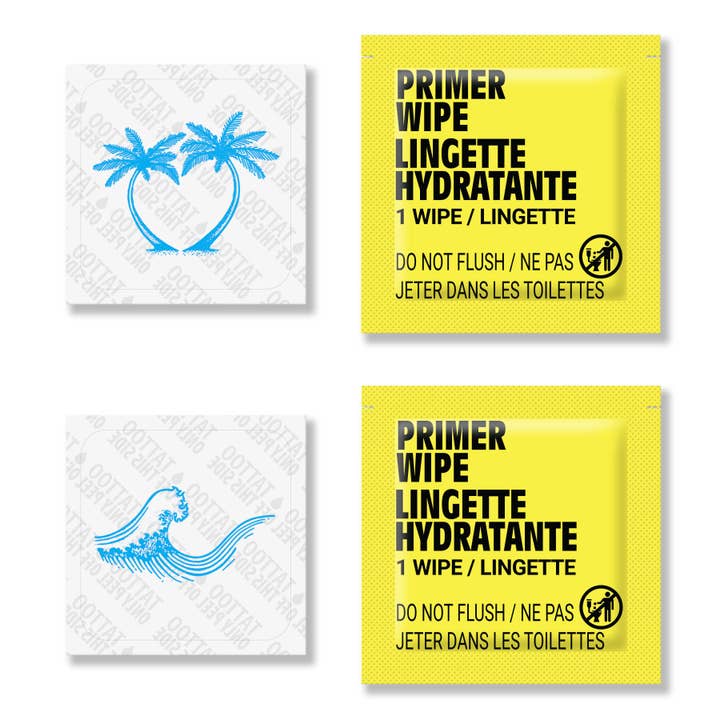 Inkbox - Wholesale Temporary Tattoo - Palm Wave (2"x2") - 2 Pack