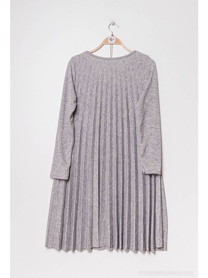 P&R STAR – Großhandel Kleid – Damen – Plissiertes Strickkleid11