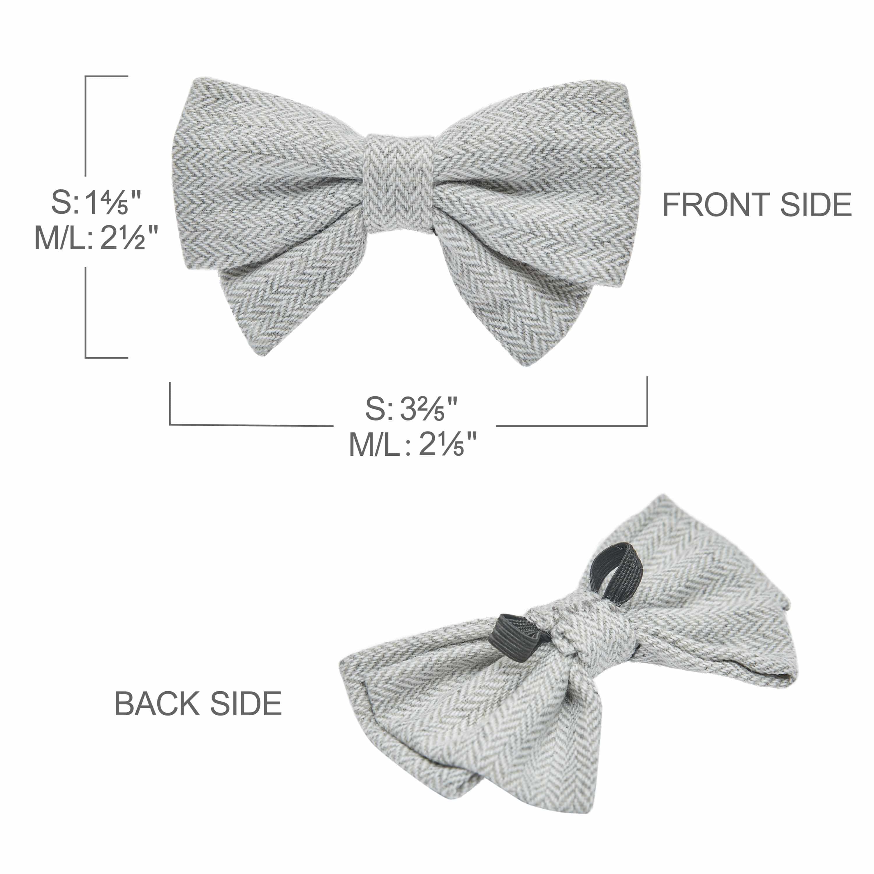 Blueberry Pet - Vendita all'ingrosso Collare - Cani - Collare per cane in tweed testurizzato con papillon staccabile6