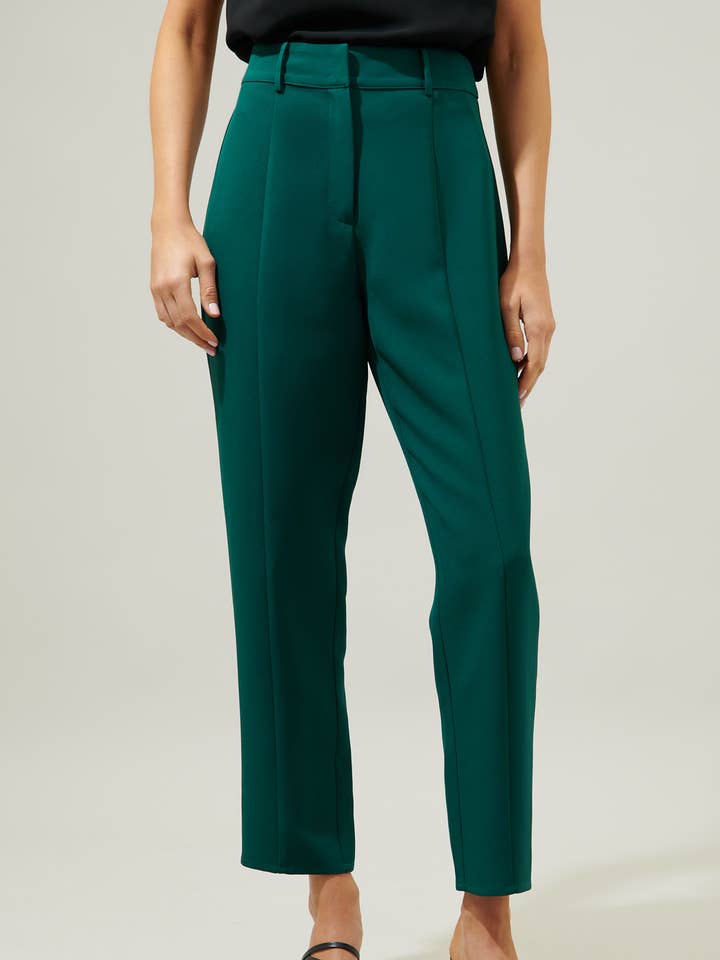 Chelsea Clermont Belted Peg Leg Pants for wholesale by Sugarlips