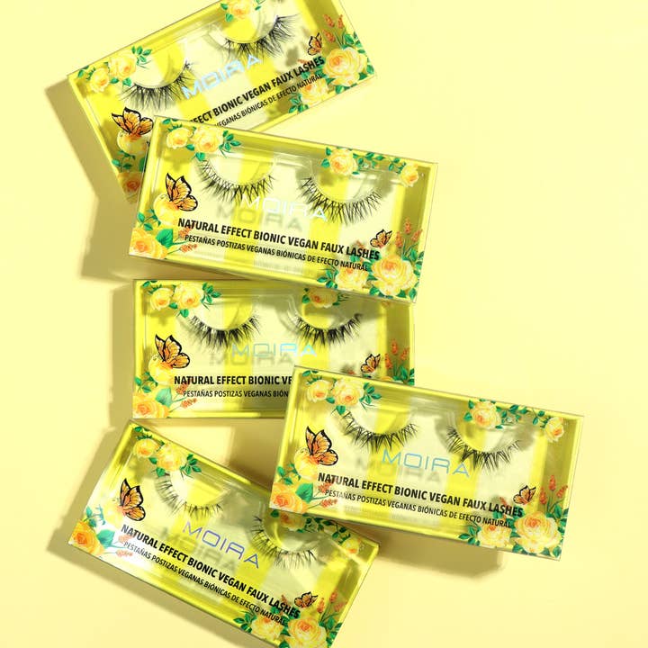 Moira Cosmetics - Venta al por mayor Pestañas postizas - Pestañas postizas veganas biónicas de efecto natural (018, LA)
