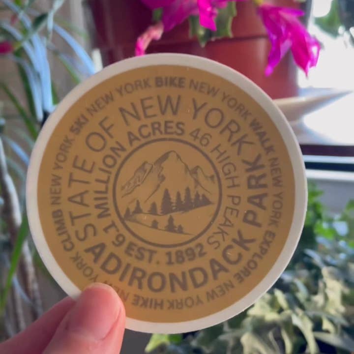Just Wandering Co. - Wholesale Sticker - ADK Mountain Marker Sticker, Hiking Gift, 46, Water Bottle3