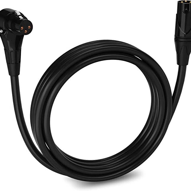 LyxPro - Wholesale Music Accessory - Microphone XLR Angled Female Cable 3 Pin Mic Cable Pro Audio13