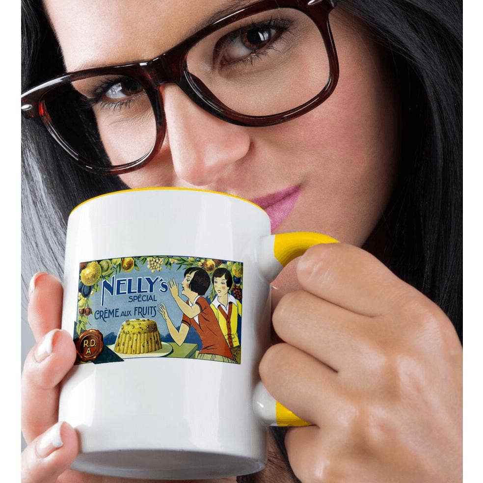 3dRose - Wholesale Coffee Mug - 3dRose, Vintage Nelly's Special Crème Aux Fruits Label, Mug1