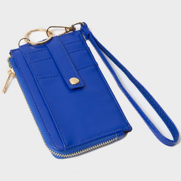 Sensibling Corp. - Wholesale Wristlet - Faux Leather Basket Weave Flat Card Holder Wallet Wristlet27