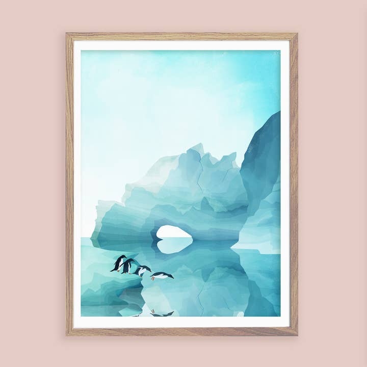 Plakat - Pingviner om dagen for engroshandel hos Goed Blauw