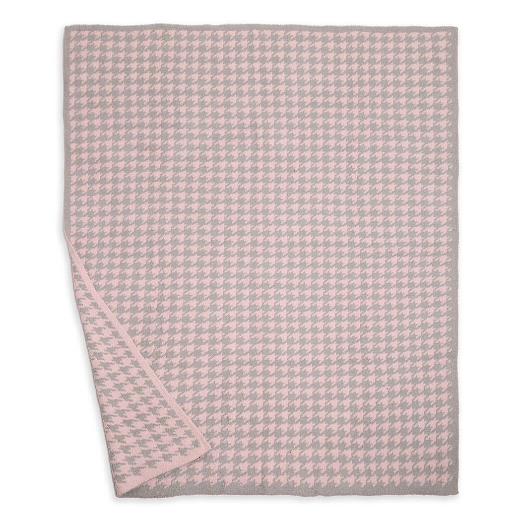 Fashion City - Wholesale Throw Blanket - Houndstooth Pattern Luxury Soft Throw Blanket13