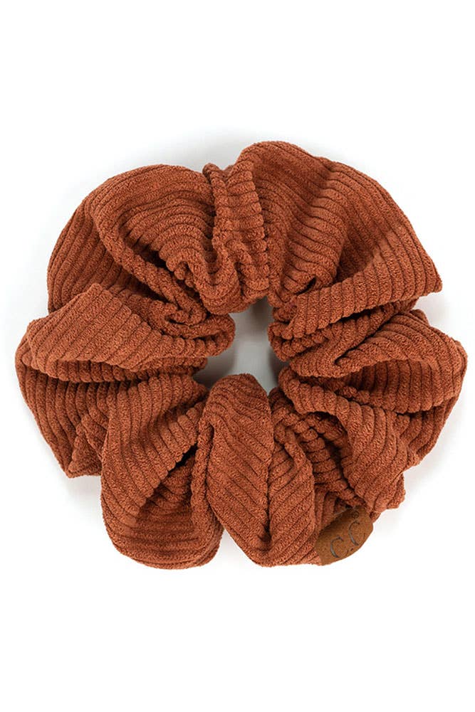 Hana - Wholesale Scrunchie - Women's - C.C Corduroy Solid Color Soft Scrunchies2