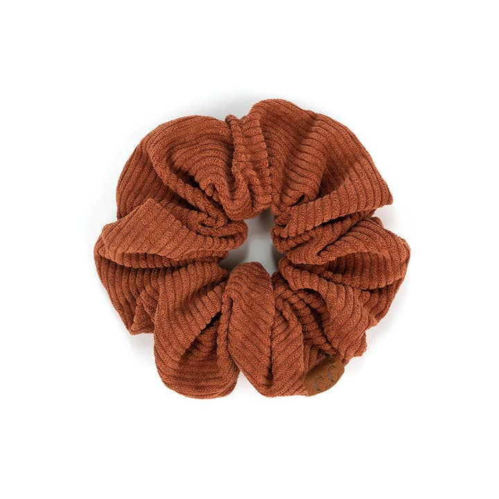 Hana – wholesale Scrunchie - Women’s – C.C Corduroy Solid Color Soft Scrunchies4