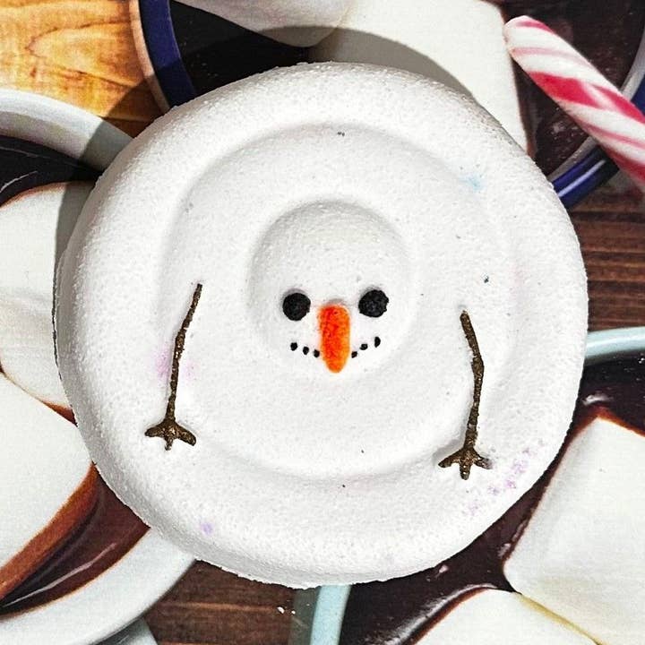 6 x Schmelzende Schneemann-Badebomben für den Großhandel von Marshmallow Blends