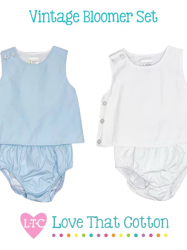 Unisex Vintage Bloomer Set for wholesale by Love That Cotton
