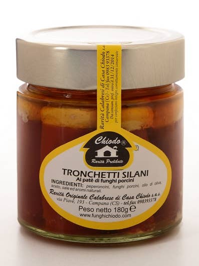 Tronchetti Silani - Chilis mit Steinpilzcreme für den Großhandel von Funghi Chiodo