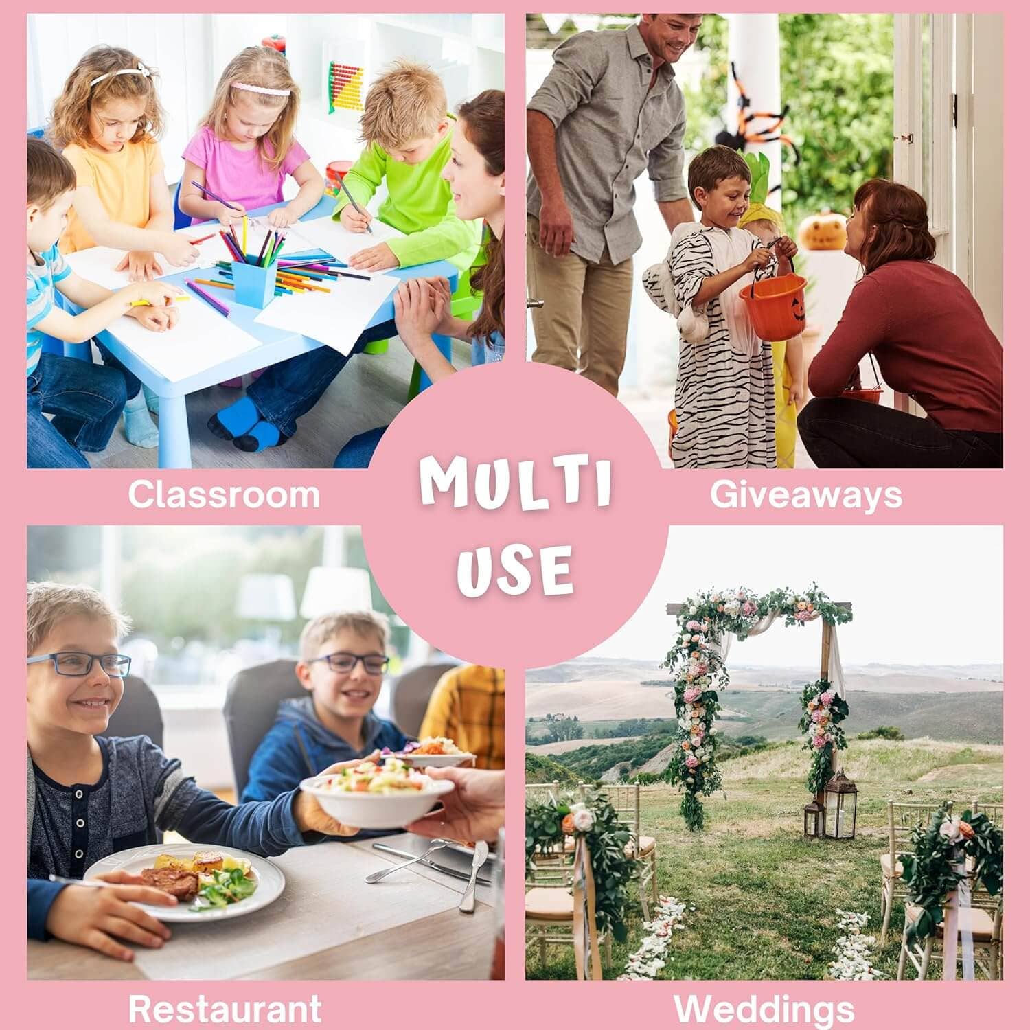 4E's Novelty - Wholesale Crayons - Kids & Baby - 576 Crayons Bulk [144 Sets of 4-Packs] Bulk Crayons for Kids, Classpack Teachers Supplies - Party Favors, Back to School Supplies, Restaurants, Birthday Party Favors. Non-Toxic By 4E�s Novelty5