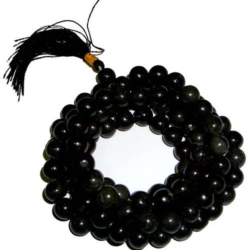 108 Bead Mala - Black Agate for wholesale by Ancient Wisdom