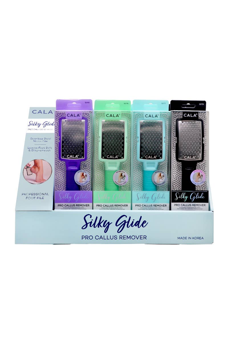 PINEAPPLE Beauty - Wholesale Pumice/Exfoliating Stone - CALA 50704B Silky Glide Pro Callus Remover Display Set -24pc1