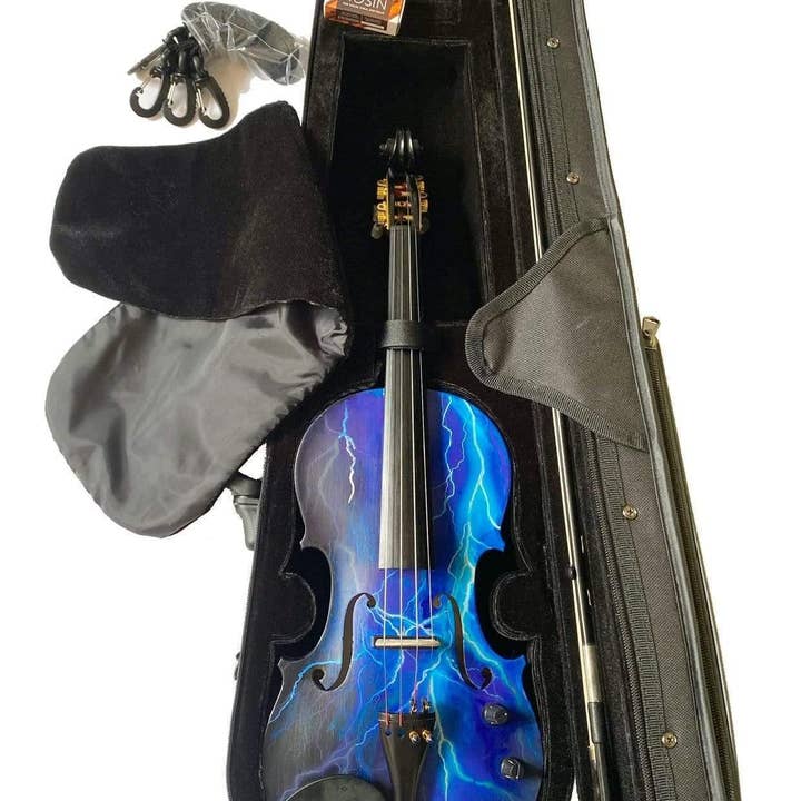 Rozanna's Violin – Engroshandel Musikinstrument – Rozannas elektriske blå lynviolin5