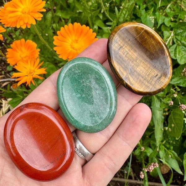 Elf Kendal Hippies – Pedra/cristal espiritual por atacado – Pedra de preocupação de cristal, pedra de polegar de cristal, gema calmante por Elf6