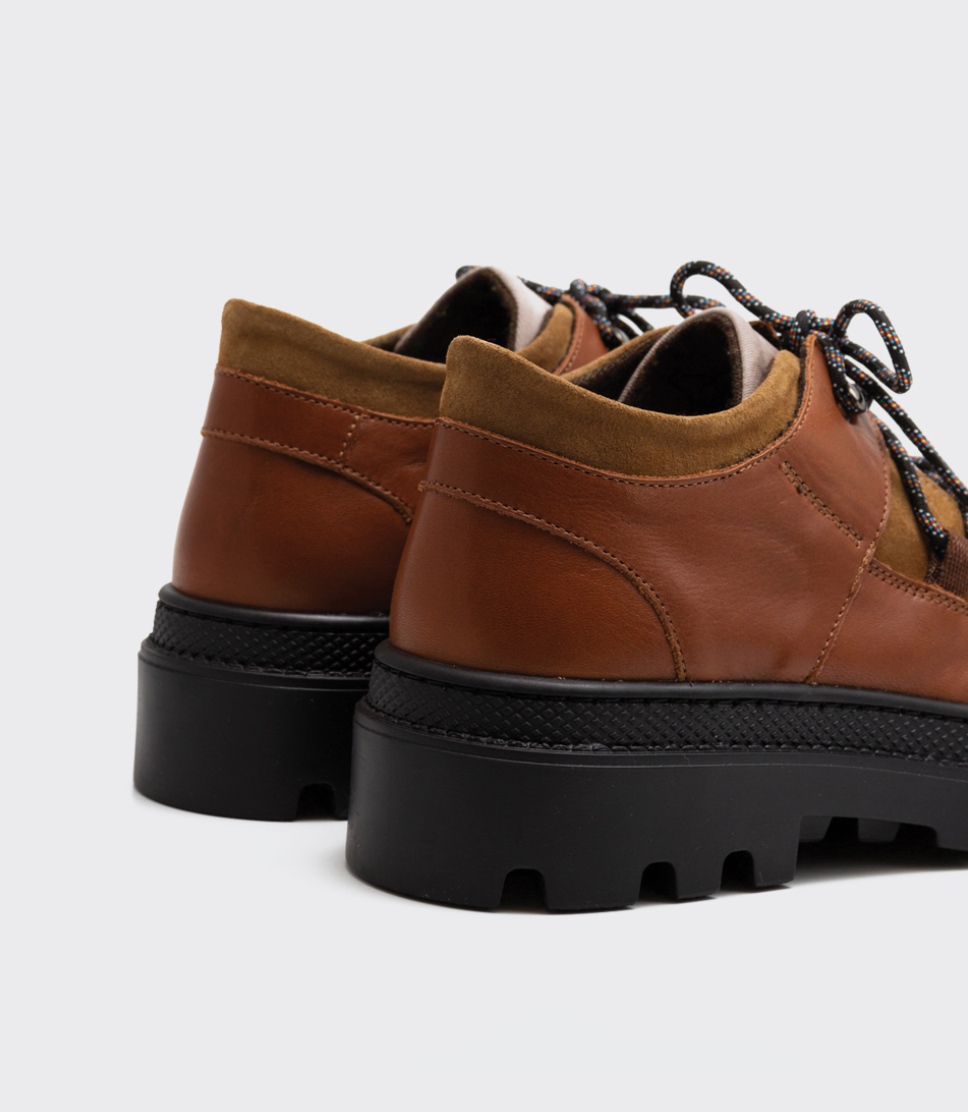 Brun ÅBEN LÆDER TREKKING STØVLER for engroshandel på Faire2