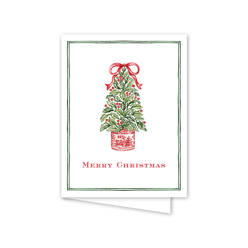 Dogwood Hill – wholesale Christmas card – Holly Ribbons Tree1