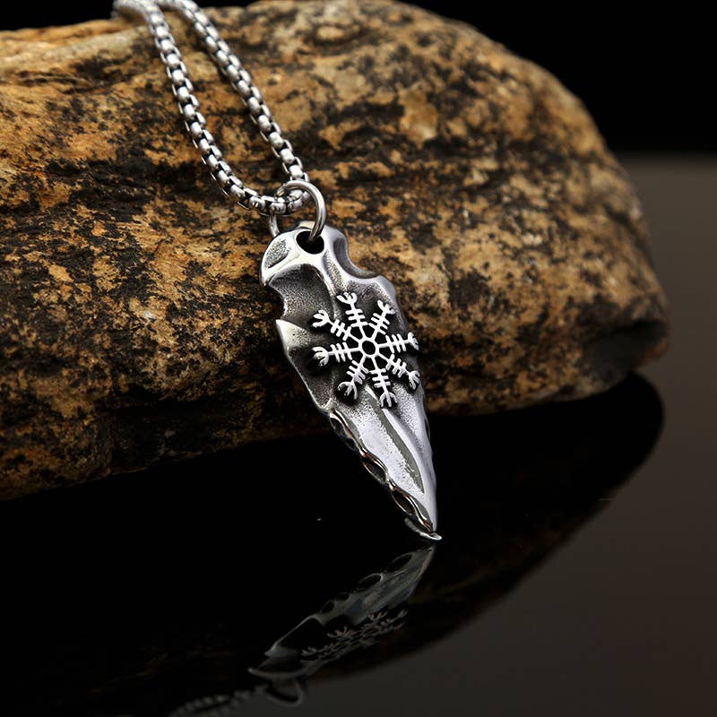 Gemcohub - Wholesale Pendant/Charm Necklace - Viking Style Arrow Rune Necklace1