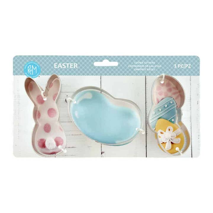 Easter 3 PC Cookie Cutter Set for wholesale by R&M International