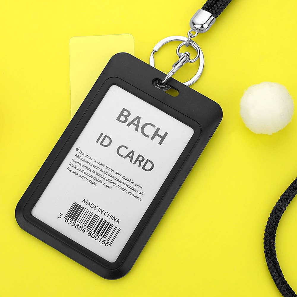 Sensibling Corp. - Wholesale Pasjeshouder - Dames - Bling Studded Strap Puntige Label Intrekbare ID-kaarthouder5