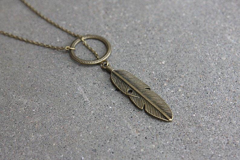 daniAWESOME - Wholesale Y-Neck/Lariat Necklace - Feather Lariat Necklace 0