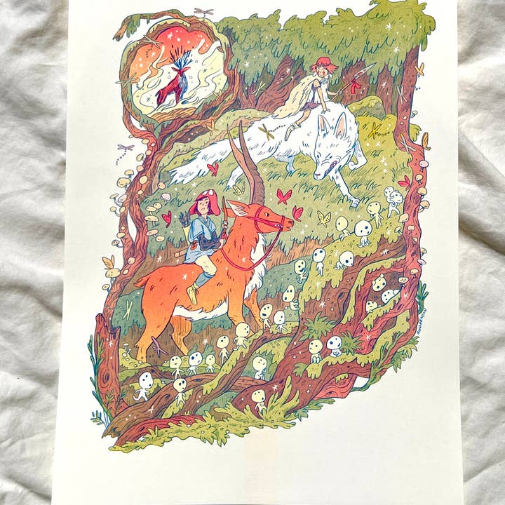 Natalie Andrewson - Vente Affiche d'art - Princesse Mononoké Grand Format6