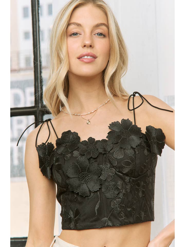 Sweet Generis - Wholesale Tanktop - Dames - Top met 3D bloemenborduursel en corset16