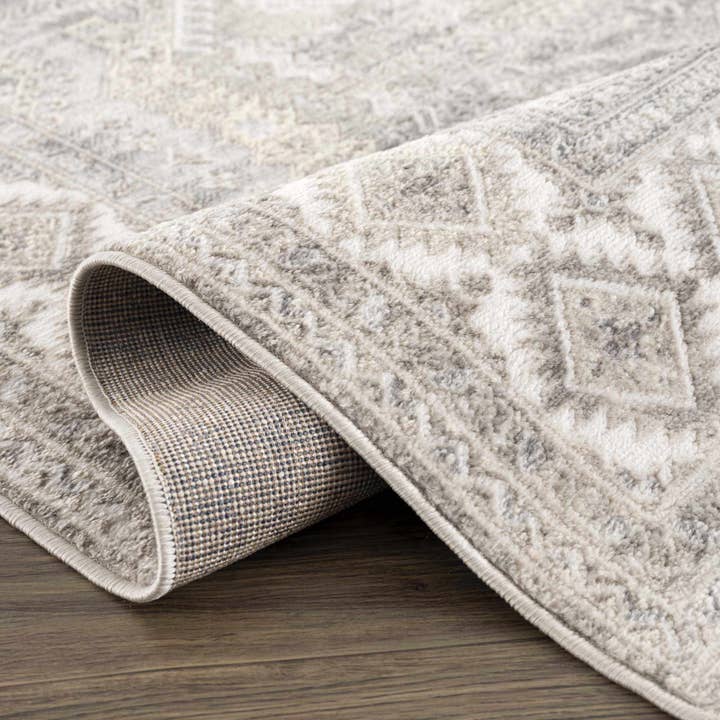 Hauteloom - Wholesale Area Rug - Brend Taupe Medallion Area Rug6