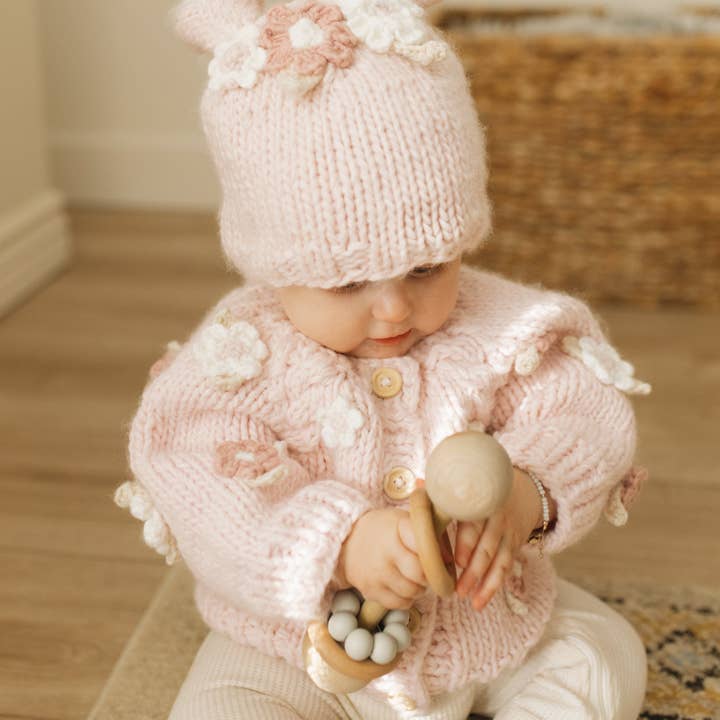 Huggalugs - Wholesale Cardigan - Baby - Flower Cardigan Sweater Baby & Toddler2