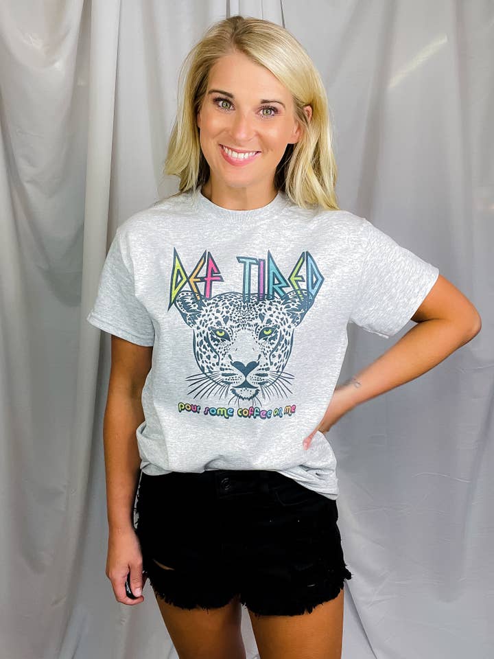 The Sassy Owl - Wholesale Screen Printed T-Shirt - Women's - Def Tired Unisex Heathered Graphic T-Shirt, Short Sleeves