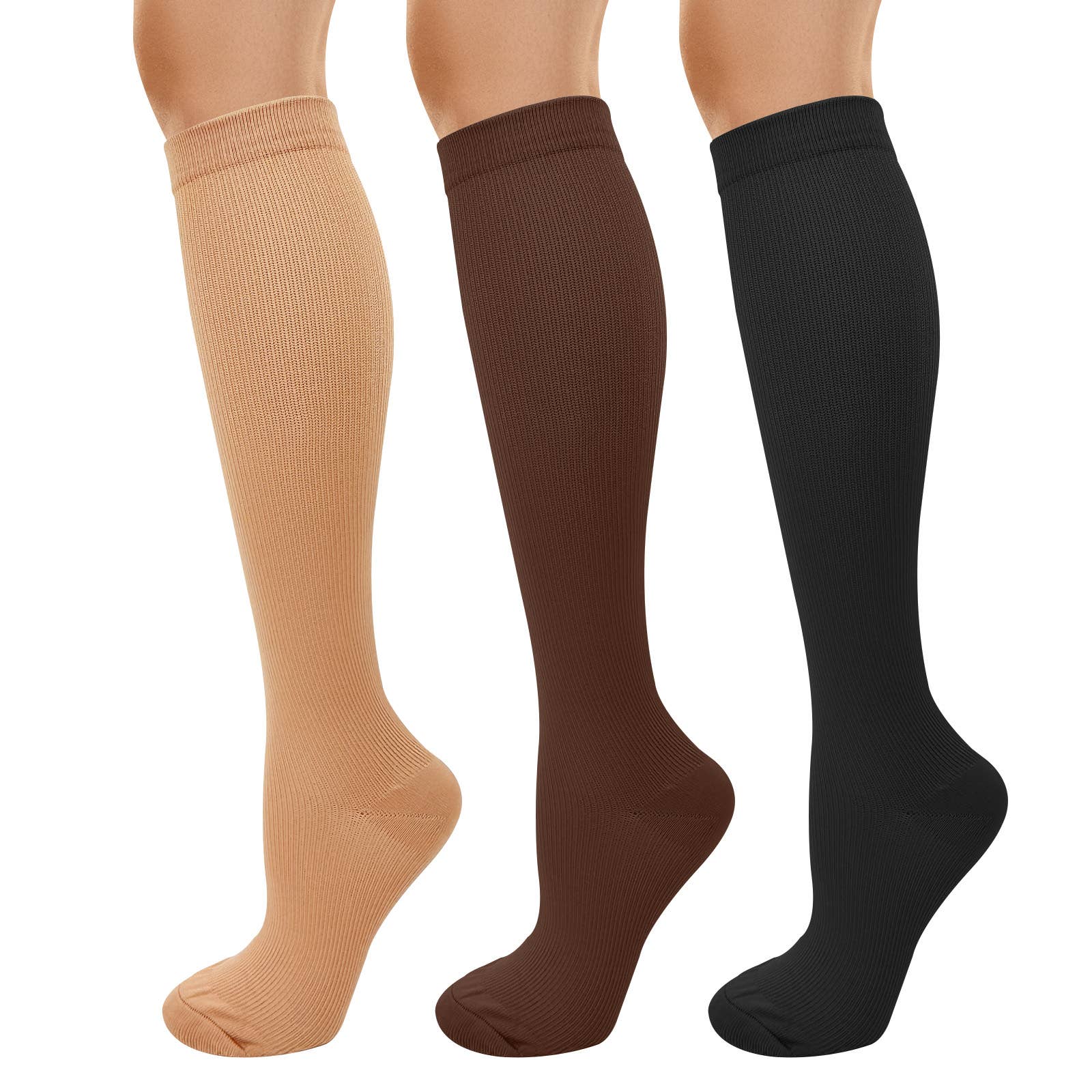 Wrapables.com - Wholesale Socks - Unisex - Wrapables Unisex Compression Socks (3 Pair), S/M7