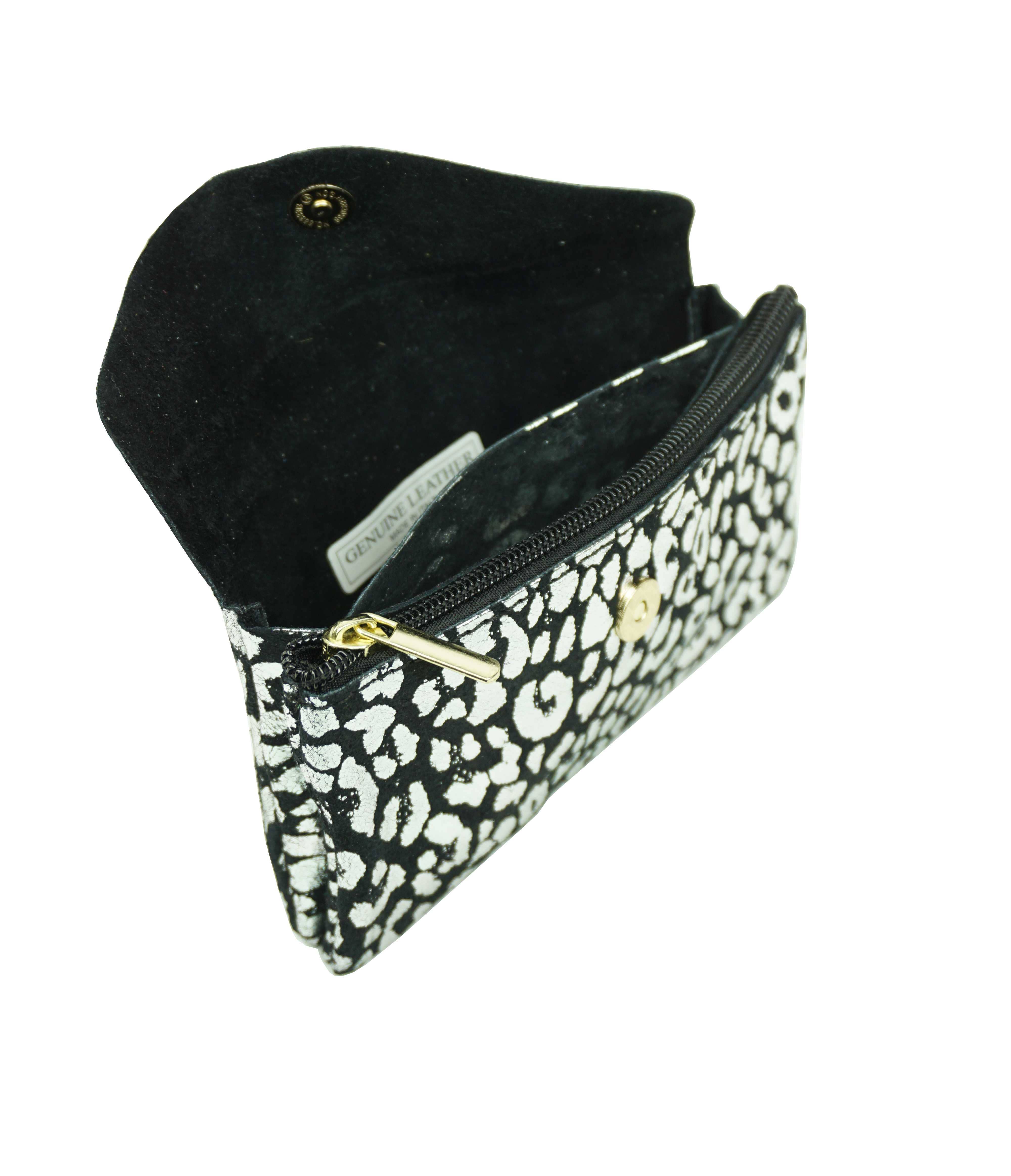 Anais – Engroshandel Tegnebog - Dame – Stor skinnende leopardmønstret læderpung PMD2701I10